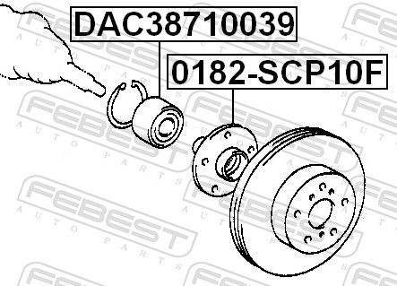 Wheel Hub - 0182-SCP10F FEBEST