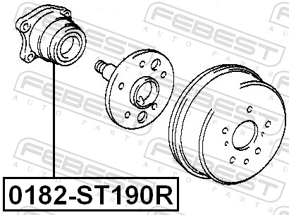 Wheel Hub - 0182-ST190R FEBEST