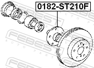 Wheel Hub - 0182-ST210F FEBEST