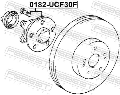 Wheel Hub - 0182-UCF30F FEBEST
