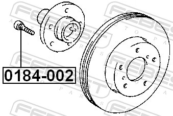 Wheel Stud - 0184-002 FEBEST