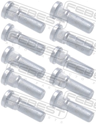 Wheel Stud - 0184-004-PCS10 FEBEST