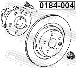 Wheel Stud - 0184-004 FEBEST