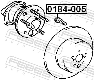 Wheel Stud - 0184-005 FEBEST