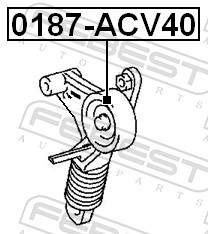 Tensioner Pulley, V-ribbed belt - 0187-ACV40 FEBEST