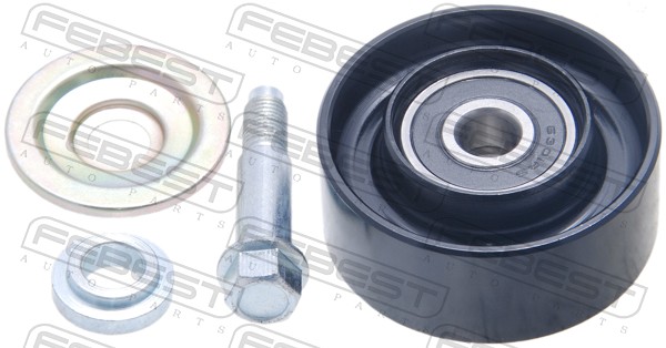 Tensioner Pulley, V-ribbed belt - 0187-KUN25 FEBEST