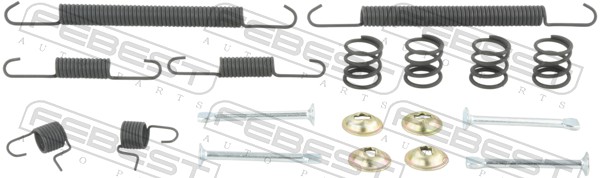 Accessory Kit, parking brake shoes - 0204-B10RSR-KIT FEBEST