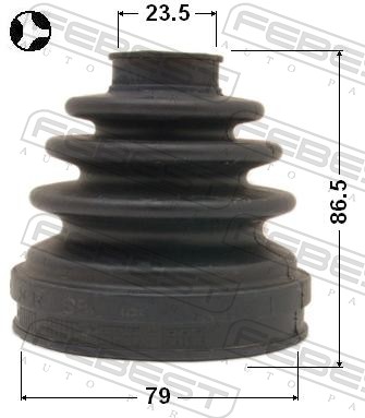 Bellow, drive shaft - 0215-071T FEBEST