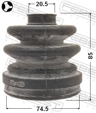 Bellow, drive shaft - 0215-EP16T FEBEST