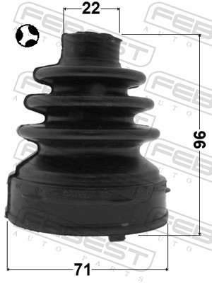 Bellow Set, drive shaft - 0215-F15T FEBEST