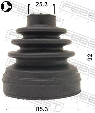 Bellow Set, drive shaft - 0215-R51T FEBEST