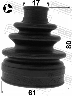 Bellow, drive shaft - 0215-T31RT FEBEST