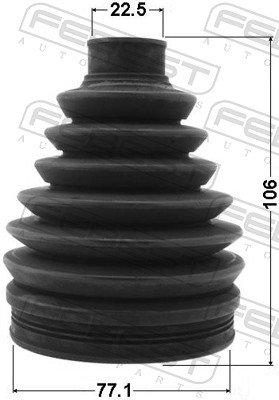 Bellow, drive shaft - 0217P-C11X FEBEST