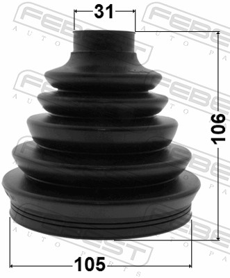 Bellow, drive shaft - 0217P-R51R FEBEST