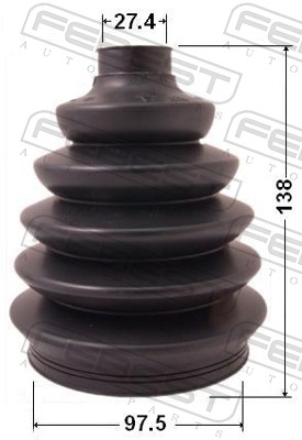 Bellow, drive shaft - 0217P-R51 FEBEST