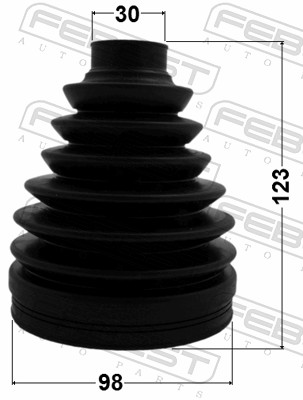 Bellow, drive shaft - 0217P-T31M9 FEBEST