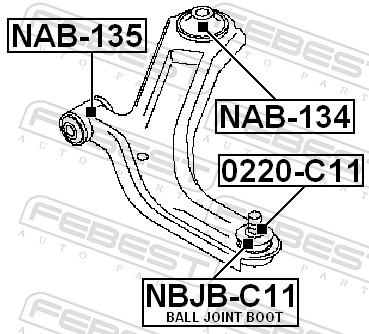 Ball Joint - 0220-C11 FEBEST