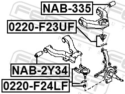 Ball Joint - 0220-F24LF FEBEST