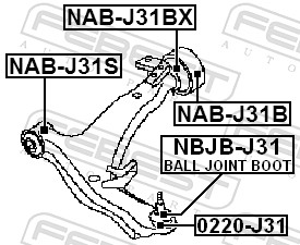Ball Joint - 0220-J31 FEBEST