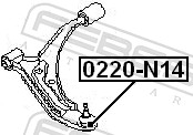 Ball Joint - 0220-N14 FEBEST