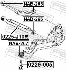 Camber Correction Screw - 0229-005 FEBEST