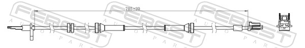 Sensor, wheel speed - 02606-003 FEBEST