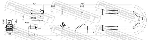 Sensor, wheel speed - 02606-011 FEBEST