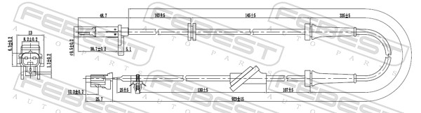 Sensor, wheel speed - 02606-013 FEBEST