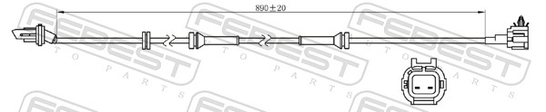 Sensor, wheel speed - 02606-018 FEBEST