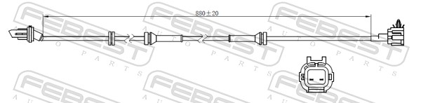Sensor, wheel speed - 02606-019 FEBEST