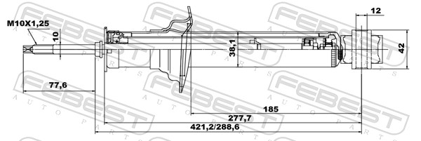 Shock Absorber - 02658720R FEBEST