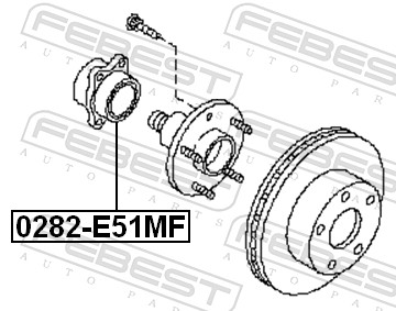 Radnabe - 0282-E51MF FEBEST