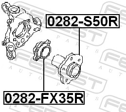 Wheel Bearing Kit - 0282-FX35R FEBEST