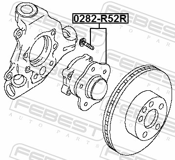 Wheel Hub - 0282-R52R FEBEST