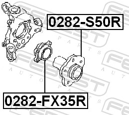 Wheel Hub - 0282-S50R FEBEST
