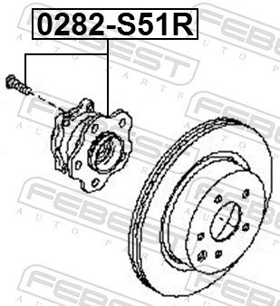 Wheel Hub - 0282-S51R FEBEST