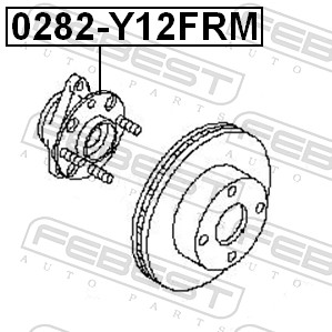 Wheel Hub - 0282-Y12FRM FEBEST