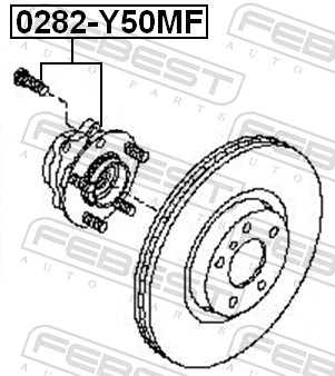 Wheel Hub - 0282-Y50MF FEBEST