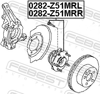 Wheel Hub - 0282-Z51MRL FEBEST
