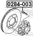 Wheel Stud - 0284-003 FEBEST