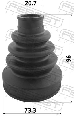 Kit cuffia, Semiasse - 0315-FK FEBEST