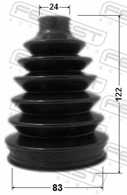 Bellow, drive shaft - 0317P-FD FEBEST