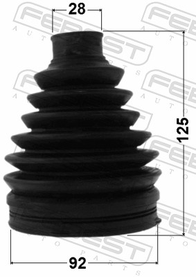 Bellow Set, drive shaft - 0317P-RB FEBEST