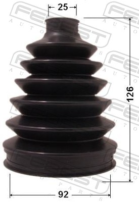 Bellow, drive shaft - 0317P-RE20 FEBEST