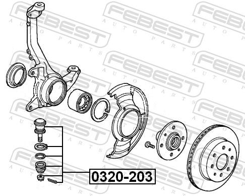 Ball Joint - 0320-203 FEBEST