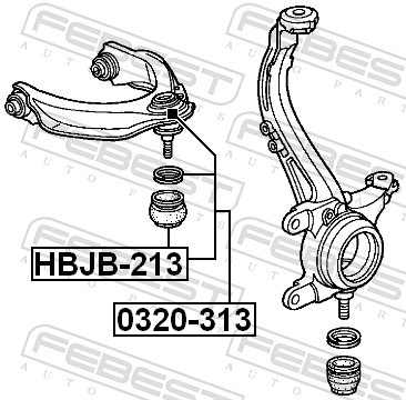 Giunto di supporto / guida - 0320-313 FEBEST