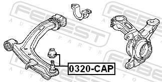 Ball Joint - 0320-CAP FEBEST