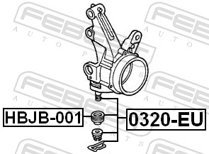Ball Joint - 0320-EU FEBEST