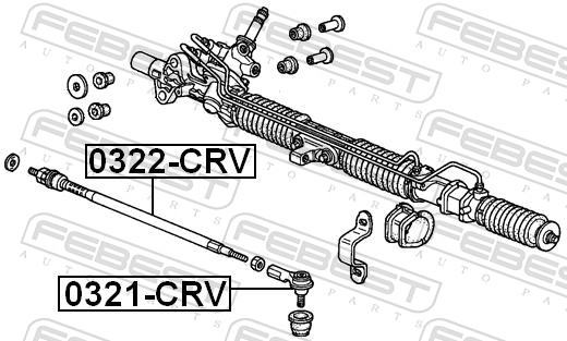 Tie Rod End - 0321-CRV FEBEST