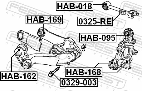 Track Control Arm - 0325-RE FEBEST